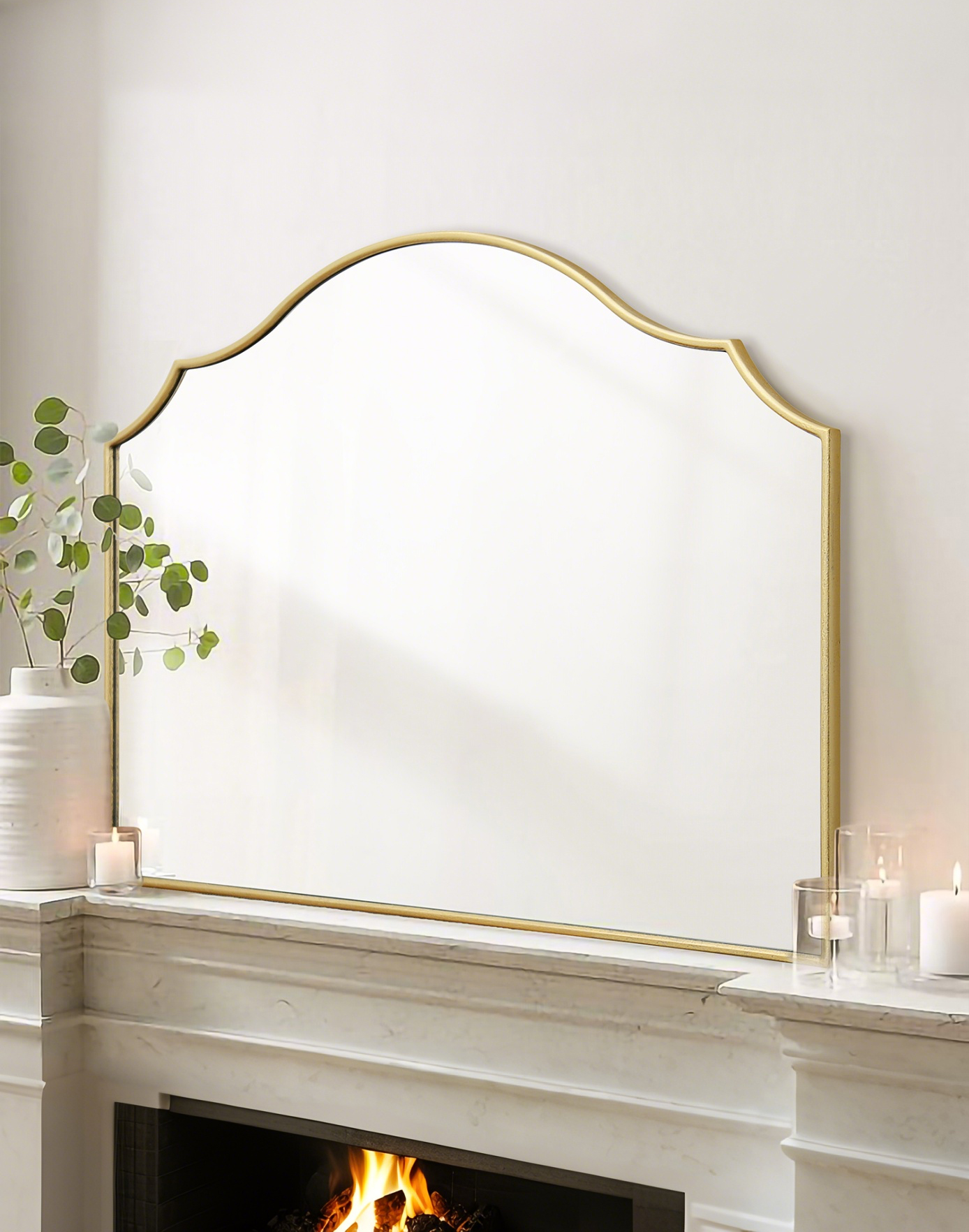 Anti-fog LED bathroom vanity mirror with aluminum frame for American hotels